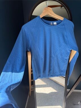 Calia seamless blue long sleeve workout shirt